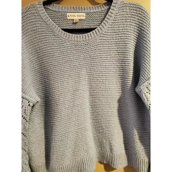 Women's Blue Knox Rose Pullover Sweater, Size XXL - Picture 4 of 6